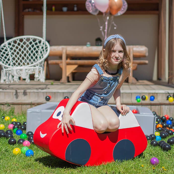 Softplay-Rutschfahrzeug – Rotes Auto – Produktbild 2