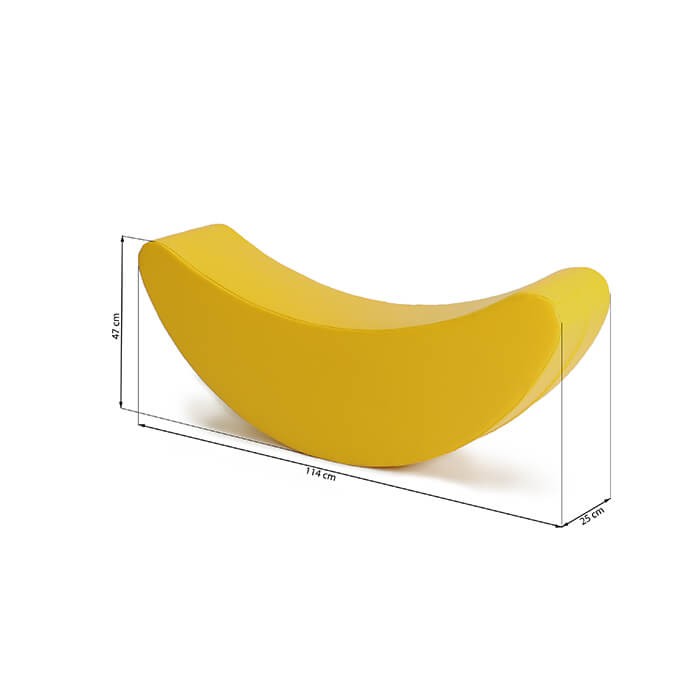 Softplay-Schaukeltier – Gelbe Banane – Produktbild 3