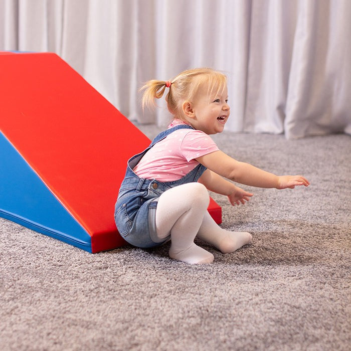 Softplay-Stufen- und Rutschset – Blau und Rot – Produktbild 2