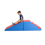Softplay-Stufen- und Rutschset – Blau und Rot – Produktbild 3