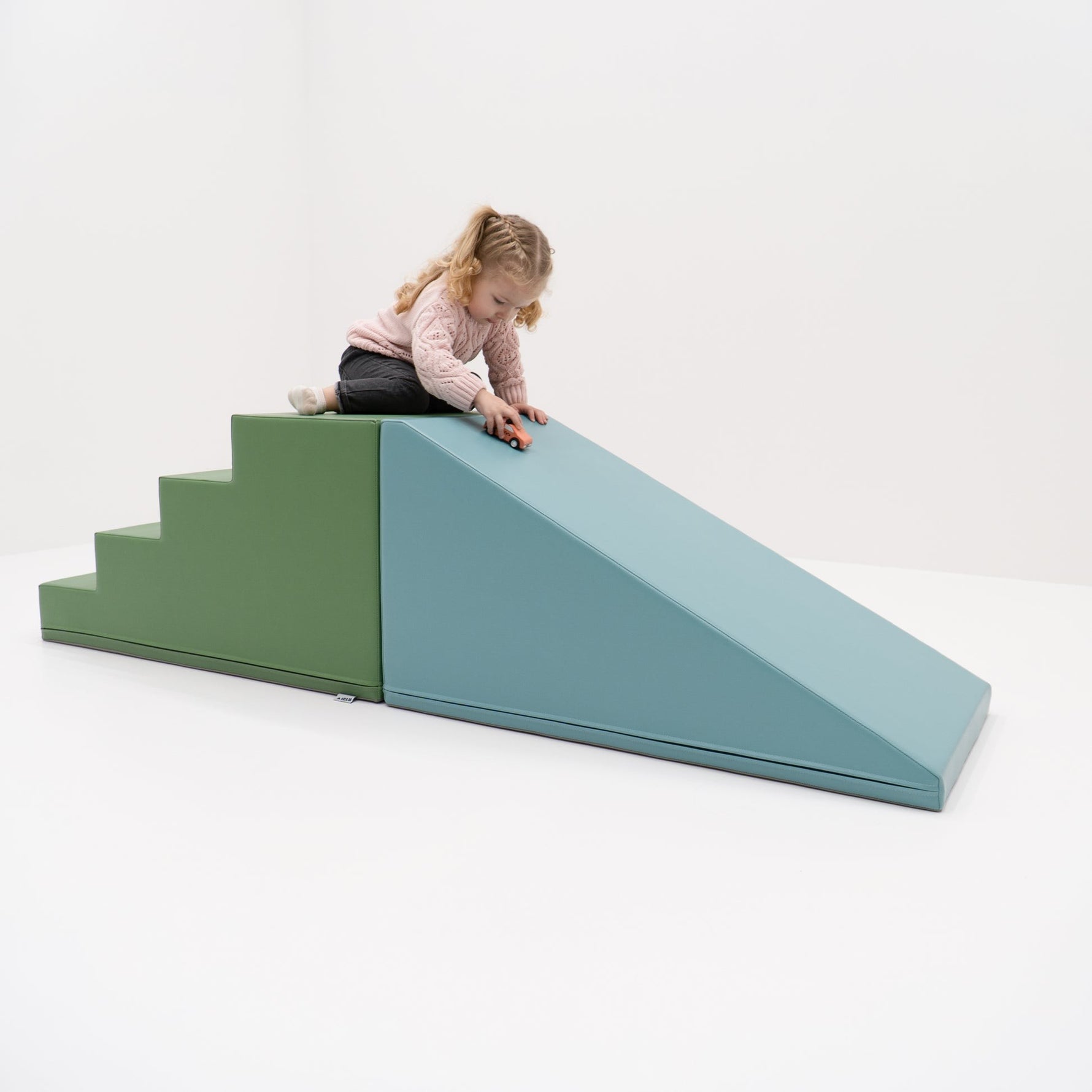 Softplay-Stufen- und Rutschset – Pastelltürkis – Produktbild 2