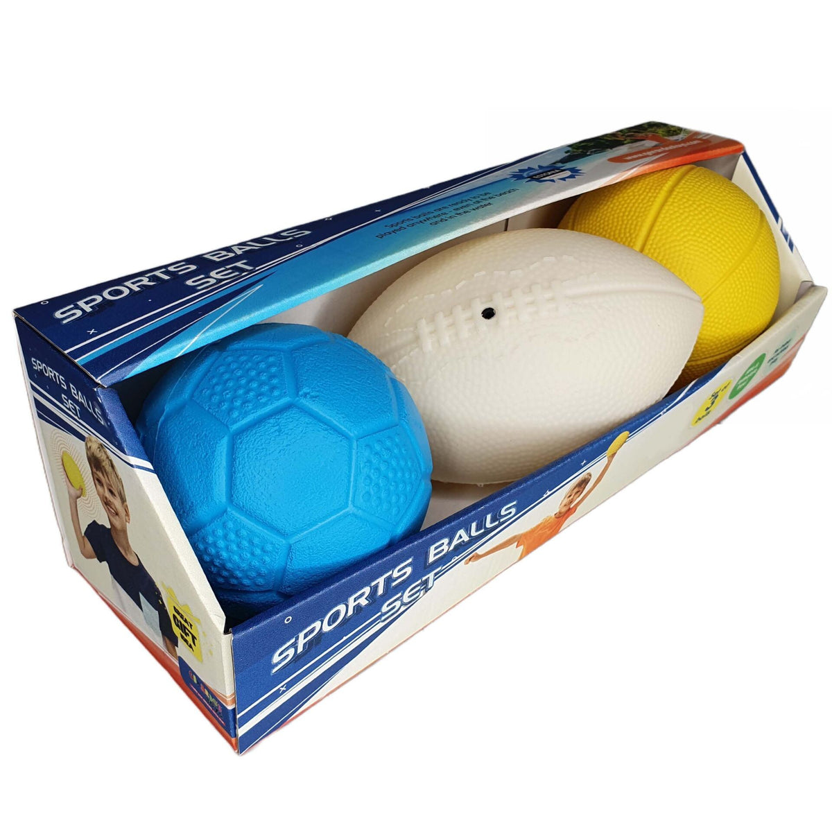 Gerardo’s Toys Sportbälle Set 3-teilig – weiche Kinderbälle für drinnen, draußen & Wasser – Produktbild 1