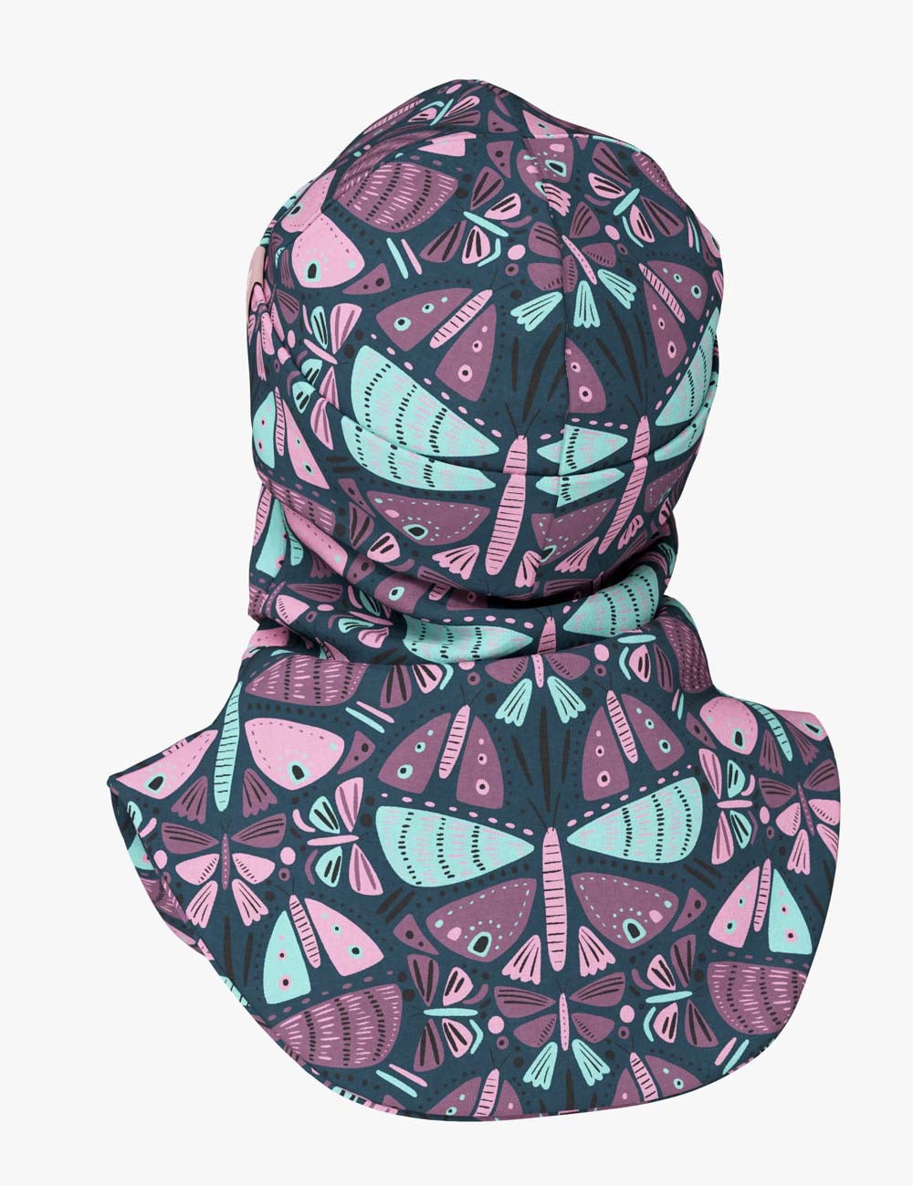Kinder-Balaclava für Frühling und Herbst BREDEN – Schmetterlinge – Produktbild 1