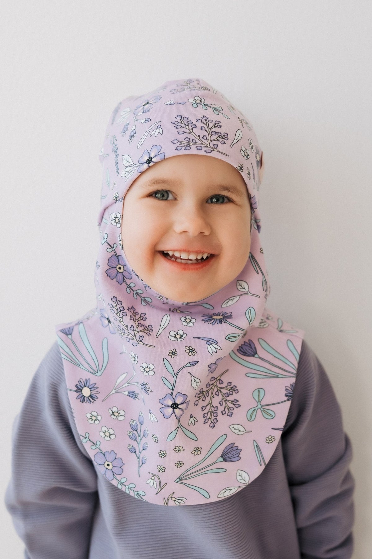 Kinder-Balaclava für Frühling und Herbst BREDEN – Sunny Petals – Produktbild 3
