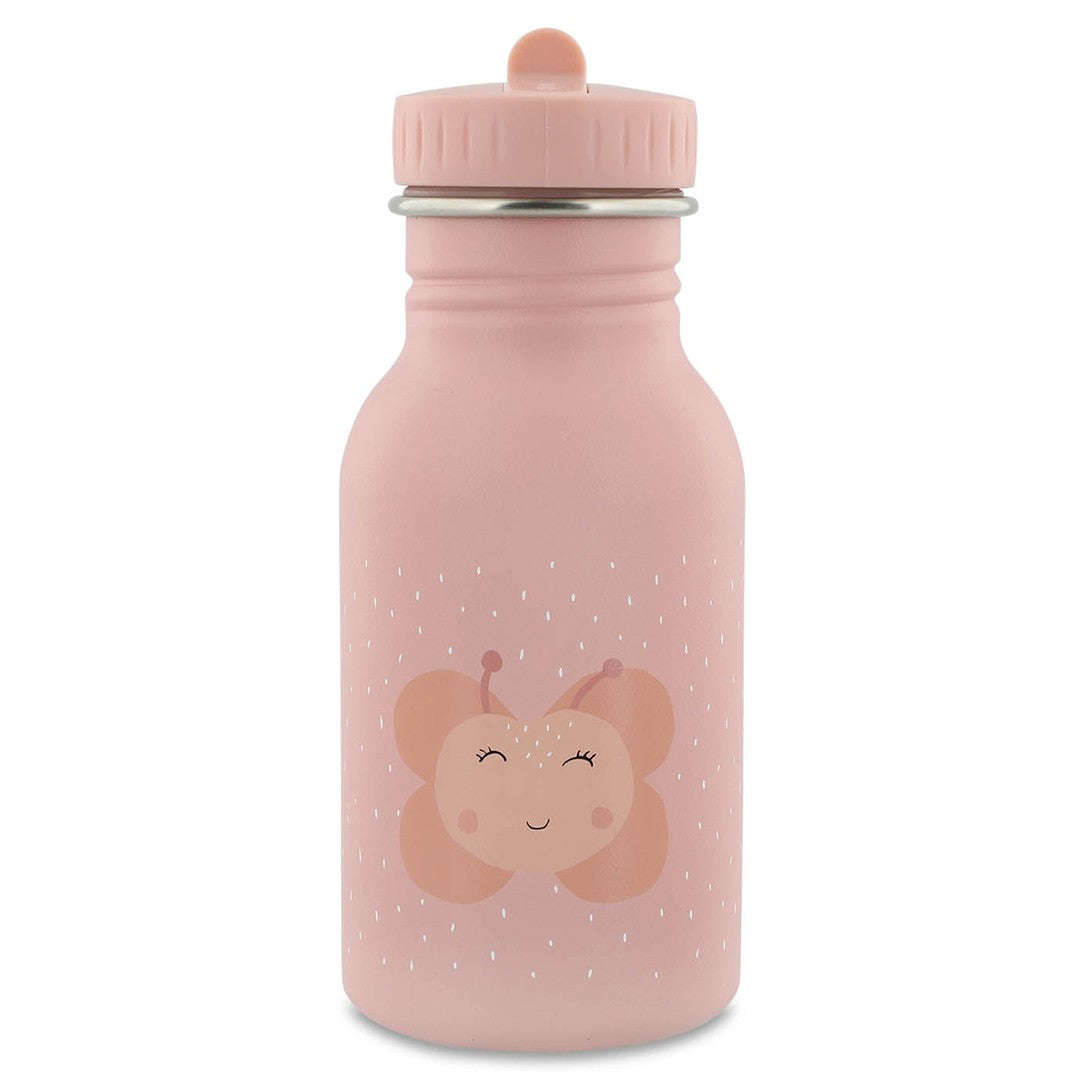 Edelstahl-Trinkflasche Mrs. Butterfly 350 ml – auslaufsichere Kinderflasche ab 3 Jahren – Produktbild 1