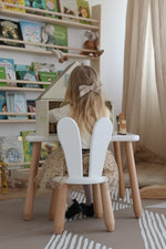 Kindertisch mit Stuhl Bunny – Holz-Sitzgruppe für Kinder aus Buchenholz – Produktbild 3