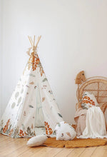 Kinder-Tipi Waldfreunde – Kinder-Tipi aus OEKO-TEX Baumwolle mit Kiefernstangen