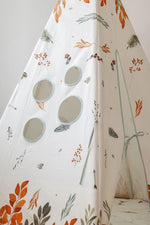 Kinder-Tipi Waldfreunde – Kinder-Tipi aus OEKO-TEX Baumwolle mit Kiefernstangen