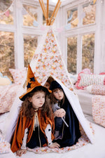 Kinder-Tipi Grün Garden – Kinder-Tipi aus OEKO-TEX Baumwolle mit Kiefernstangen