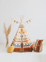 Kinder-Tipi Native Vibe – Kinder-Tipi aus OEKO-TEX Baumwolle mit Kiefernstangen