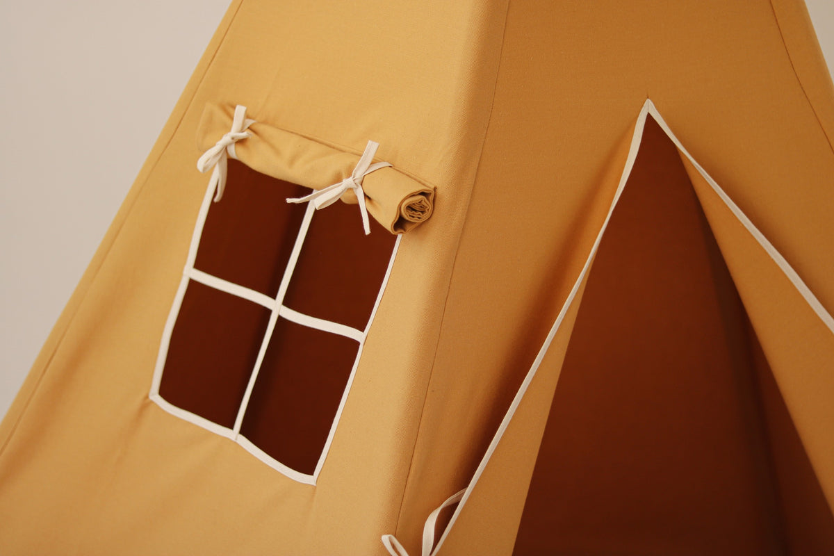 Kinder-Tipi Orche – Spielzelt aus OEKO-TEX Baumwolle mit Kiefernstangen – Produktbild 3