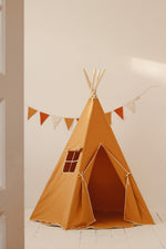 Kinder-Tipi Orche – Spielzelt aus OEKO-TEX Baumwolle mit Kiefernstangen – Produktbild 1