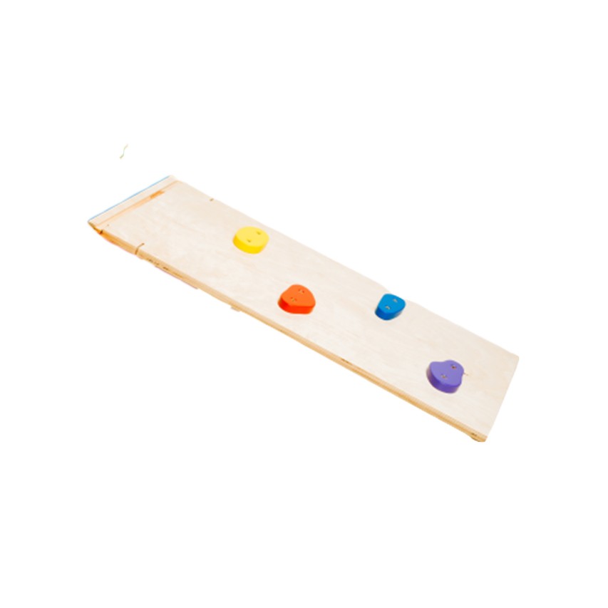 Sway Rainbow Rampe aus Holz – beidseitige Kletterrampe mit 4 Griffen – Produktbild 2