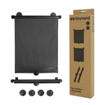 Car Window Roller Sunshade – 36 × 43 cm, Black