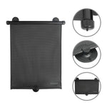 Car Window Roller Sunshade – 36 × 43 cm, Black