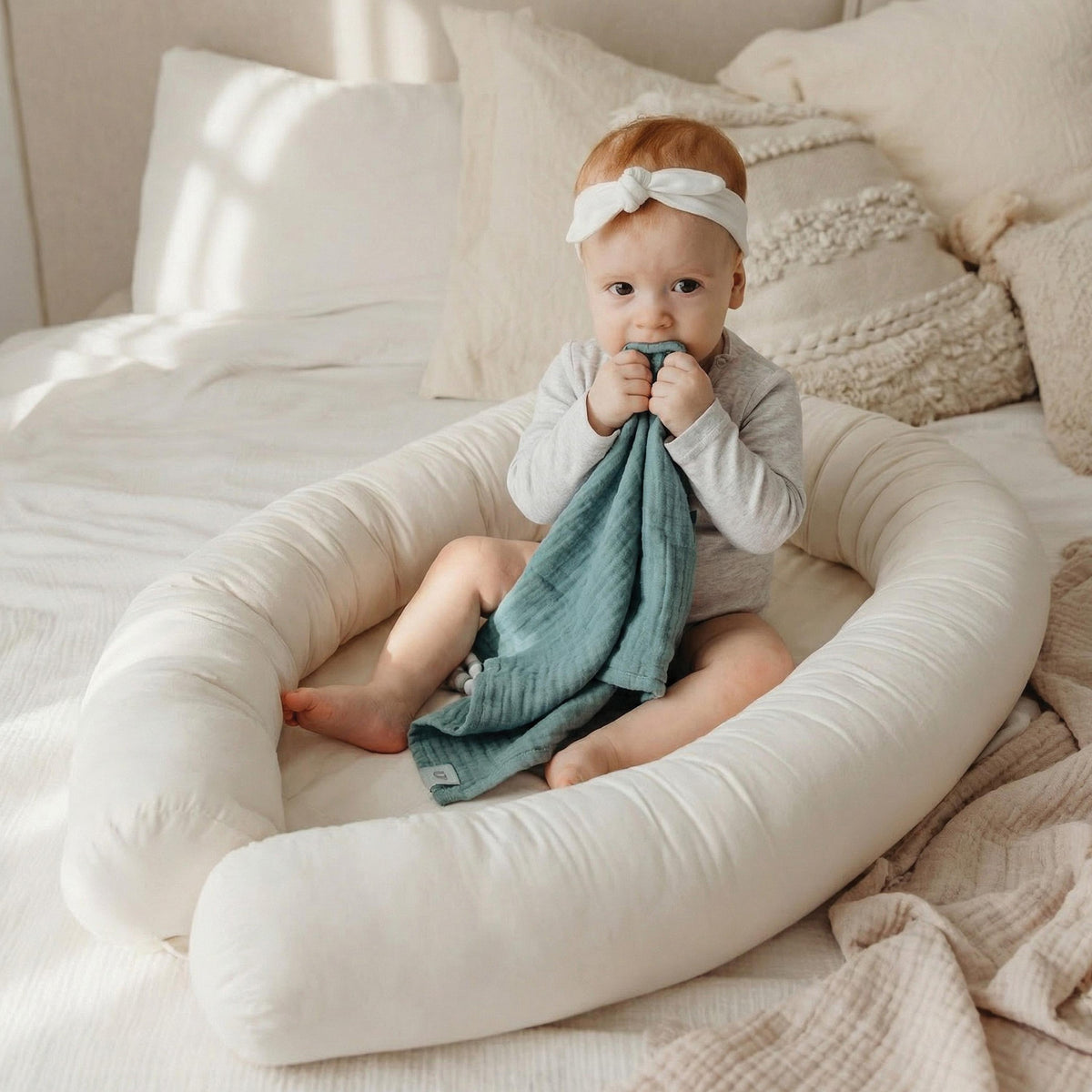 NESTOR Baby Nest – 50 × 80 × 15 cm, Beige