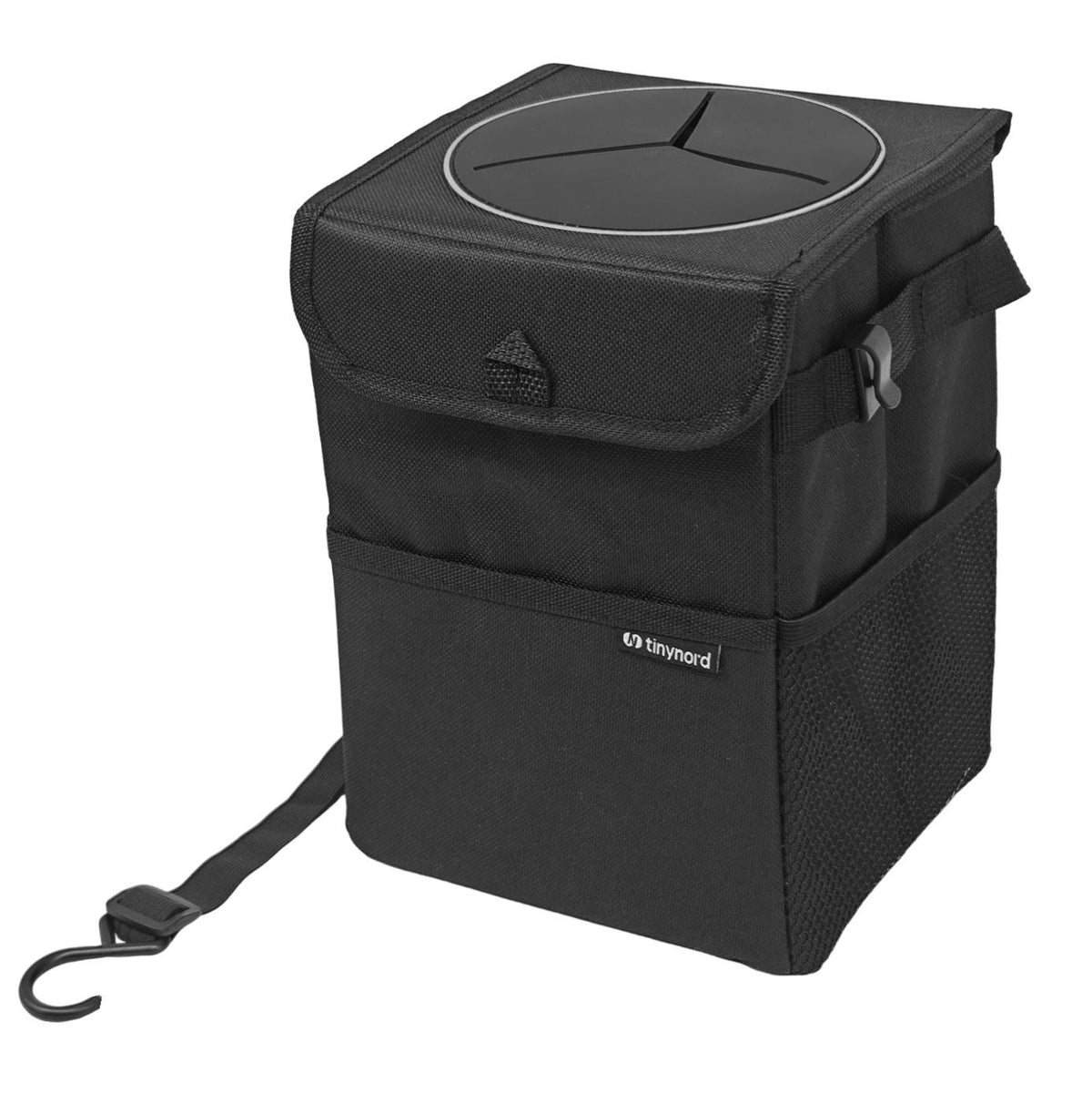Waterproof Car Trash Box – 25 × 16 × 15 cm, Black