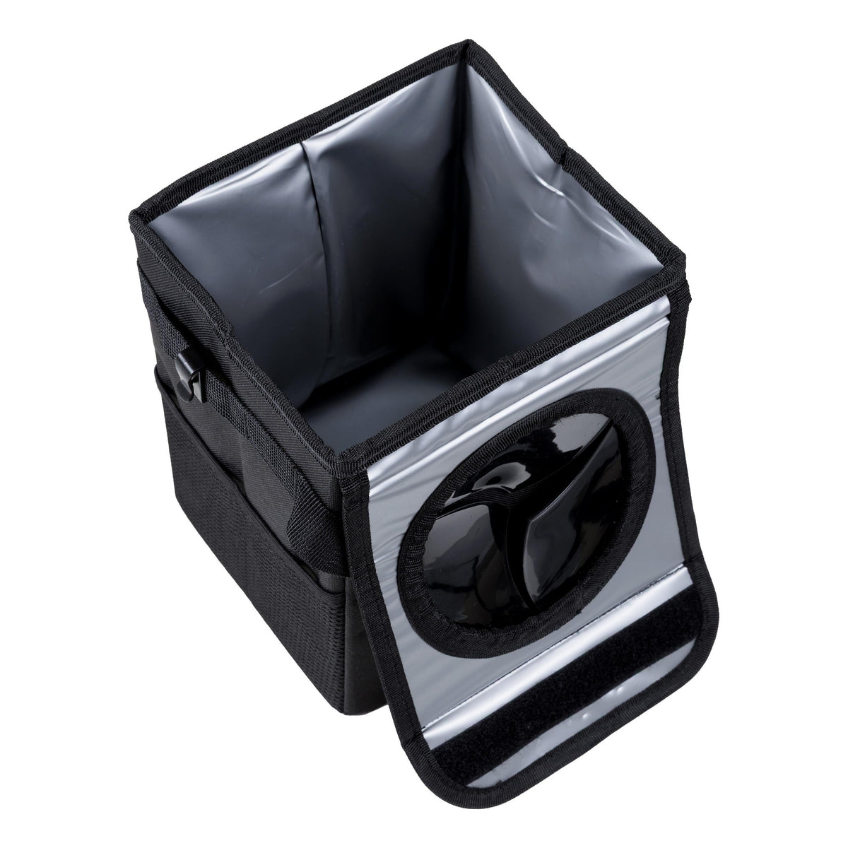 Waterproof Car Trash Box – 25 × 16 × 15 cm, Black