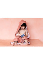 Organic Cotton Hooded Towel, 70 × 130 cm – Mrs. Cat