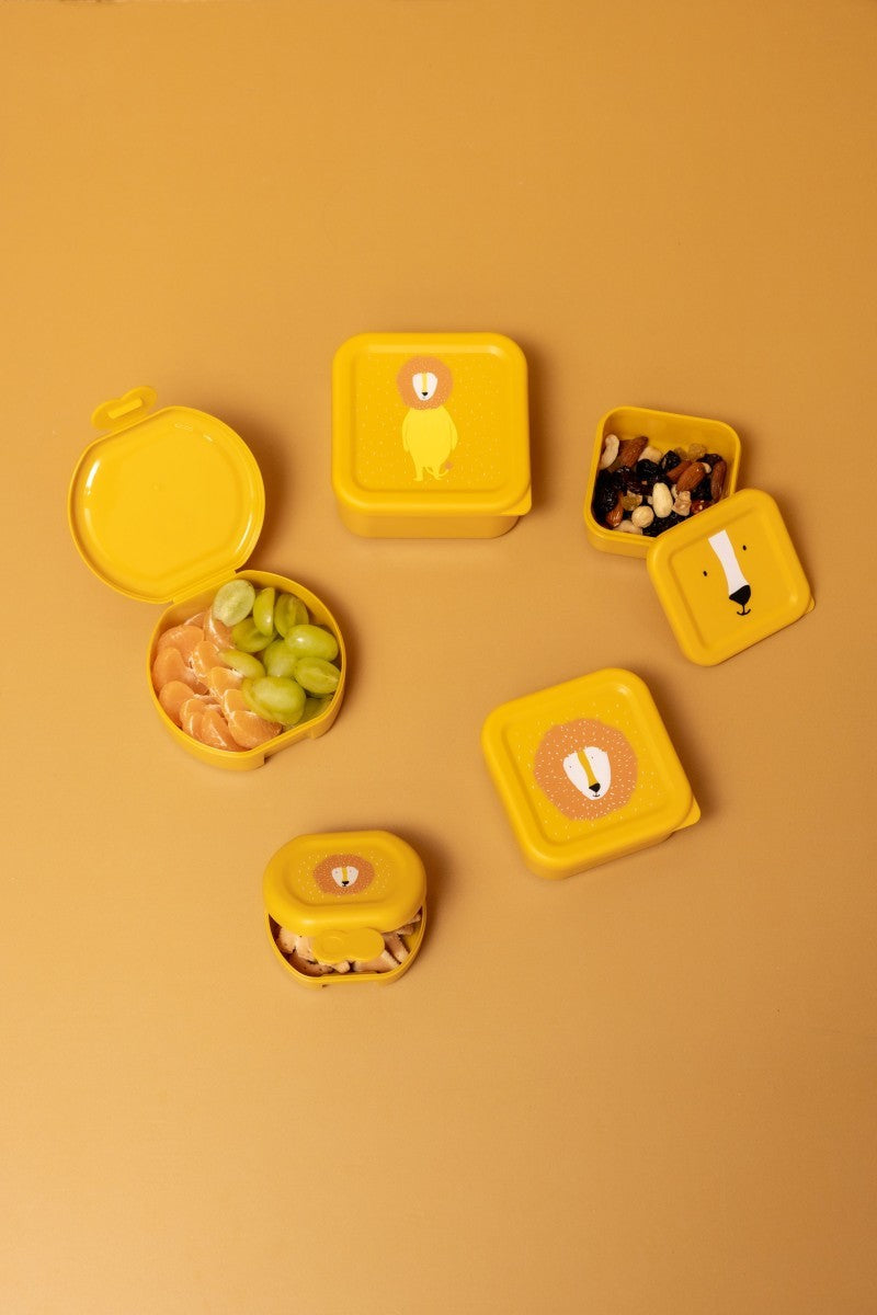 Snack Boxes with Clips, 2-Piece Set – Mr. Lion