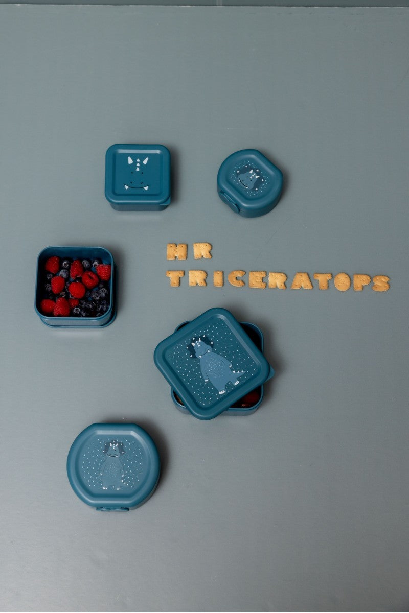 Snack Boxes with Clips, 2-Piece Set – Mr. Triceratops