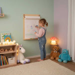 Wandmontierte Zeichentafel aus Holz – Maltafel mit Papierrollenhalter für Kinder ab 2 Jahren – Produktbild 3