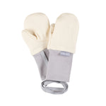 White Merino Wool Baby Mittens with Thumb