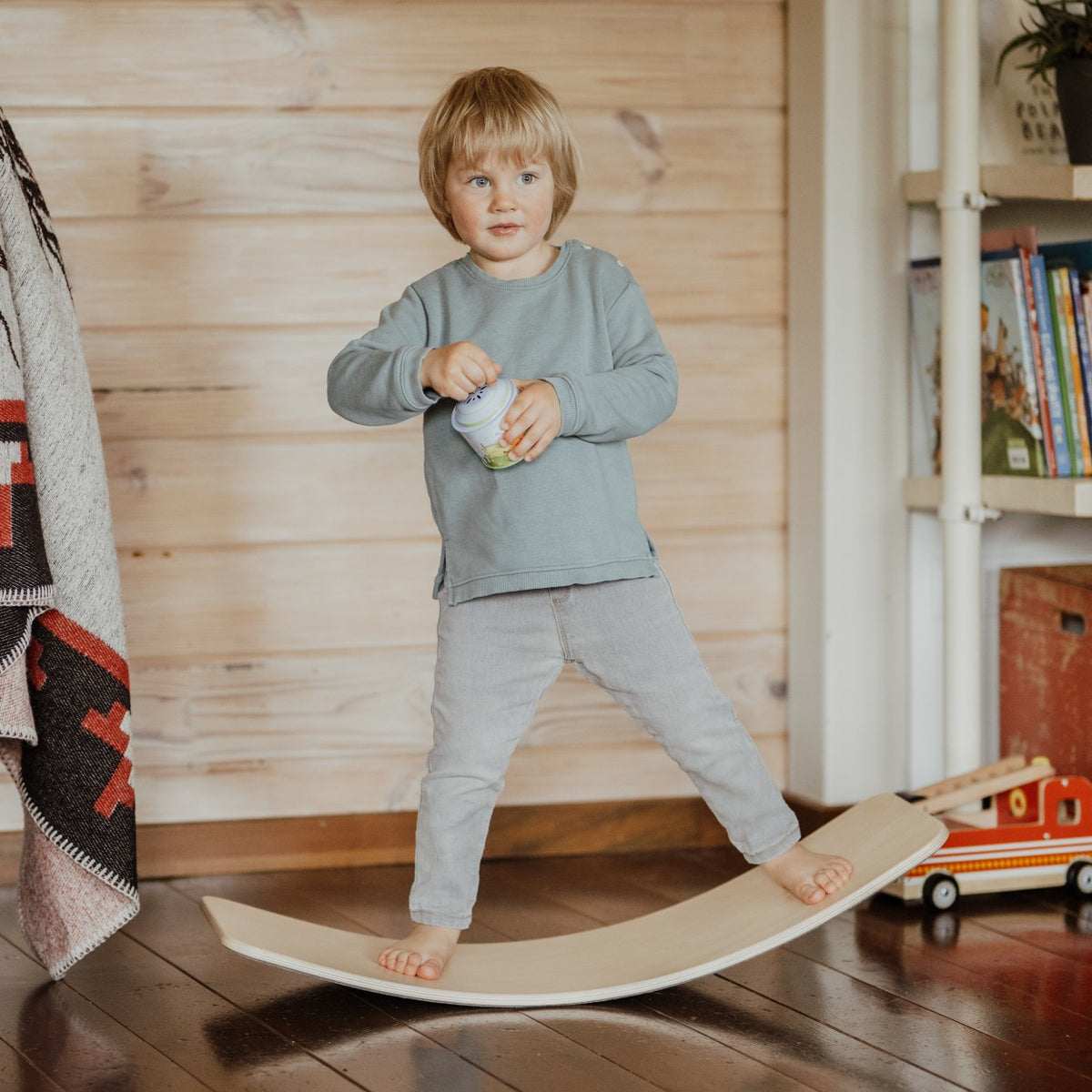 Montessori Balancebrett aus Holz – Balancebrett aus Holz für Kinder & Erwachsene