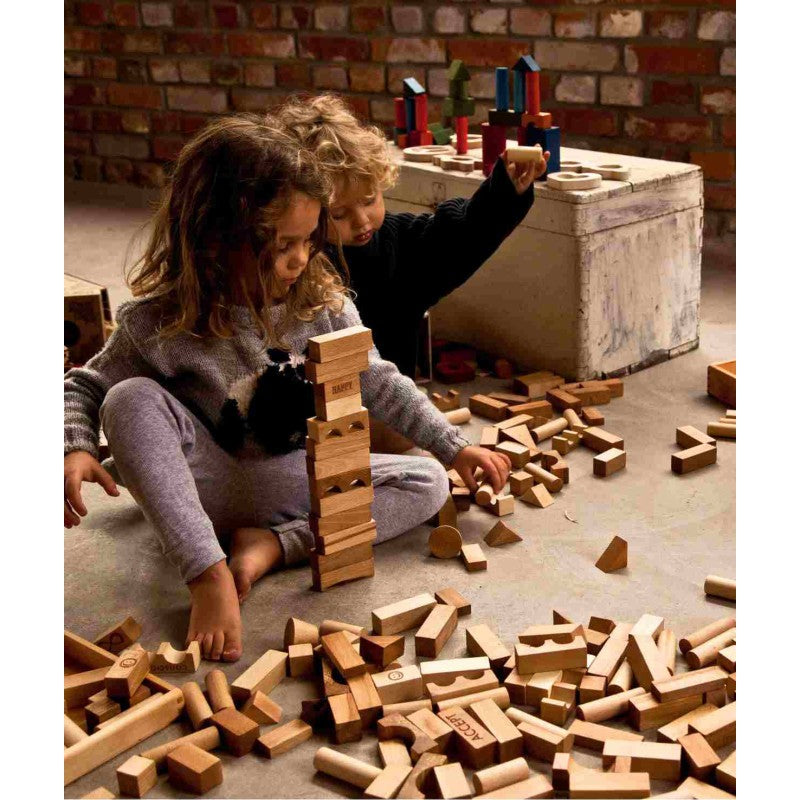 Holzbausteine im Beutel – Natur, 50 Teile – Produktbild 2