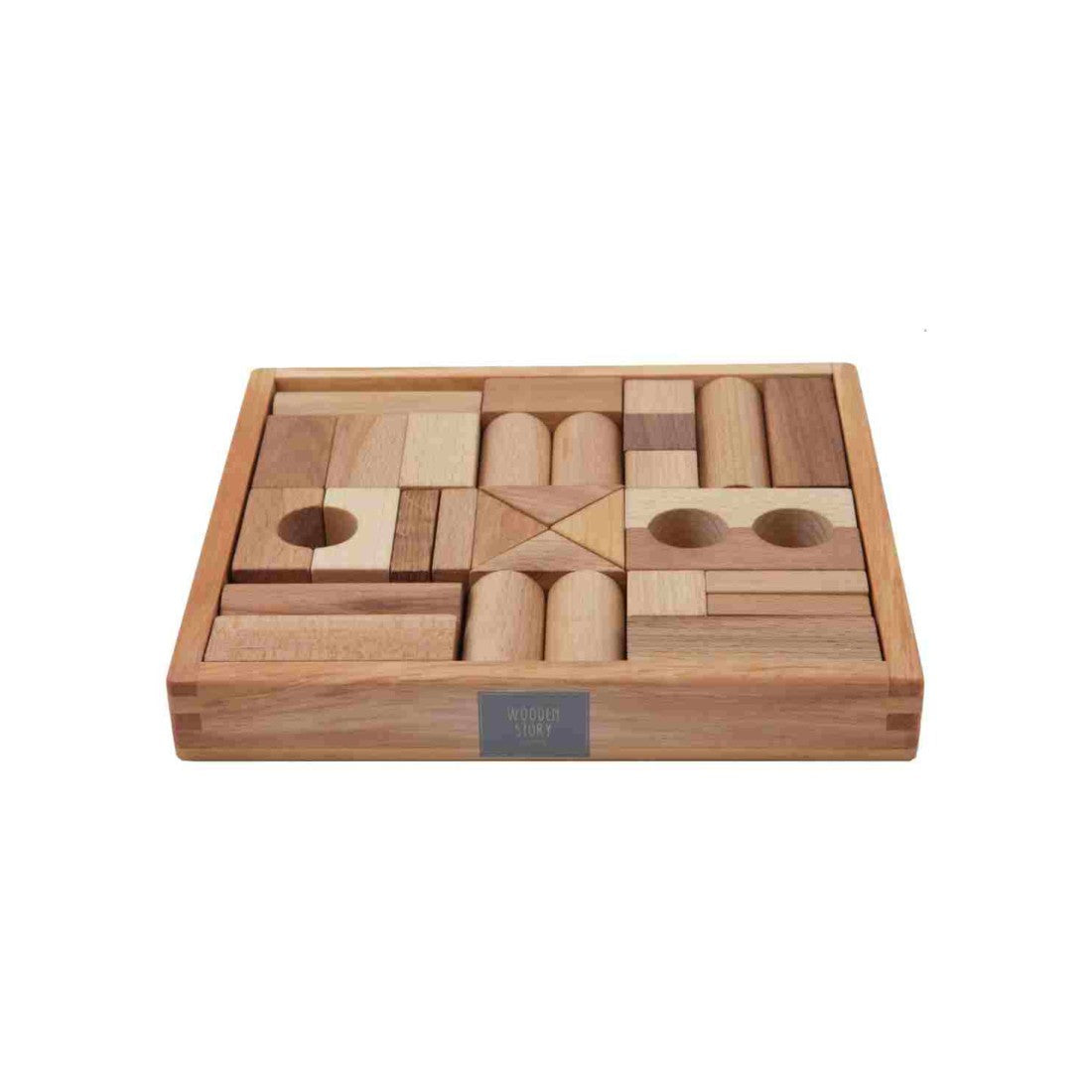 Holzbausteine in der Box – Natur, 30 Teile – Produktbild 1