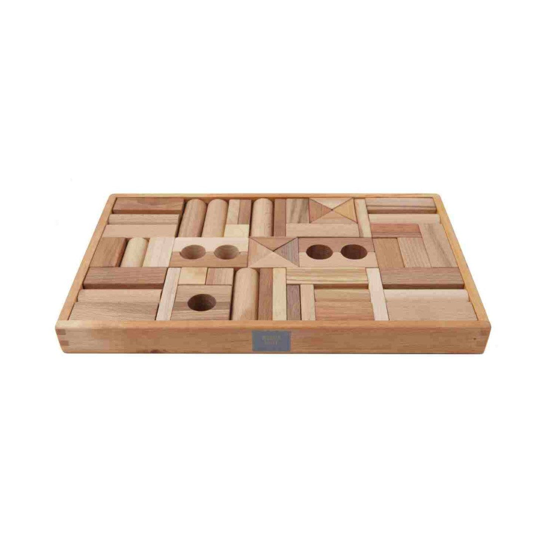 Holzbausteine in der Box – Natur, 54 Teile – Produktbild 1