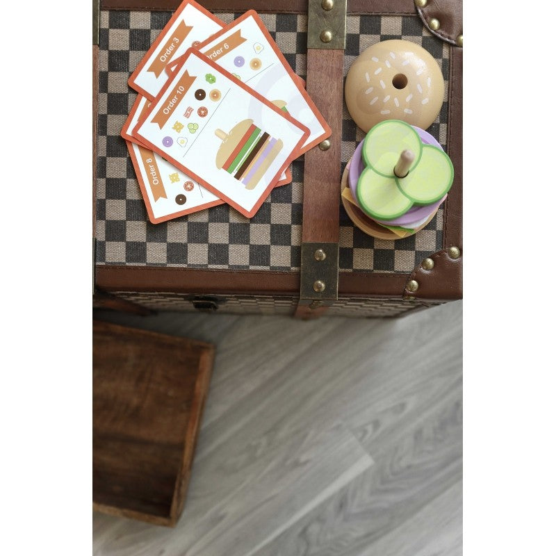 Montessori Burger-Spielzeug aus Holz – Hamburger Lernspiel & Kinderküche Zubehör 15 Teile – Produktbild 3