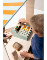 Holz-Kasse für Kinder mit Zubehör – Kaufmannsladen Spielzeug ab 3 Jahren – Produktbild 1