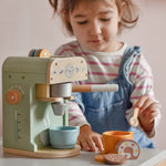 Montessori Kaffeemaschine aus Holz – Barista Spielzeug & Kinderküche Zubehör 25 Teile – Produktbild 2