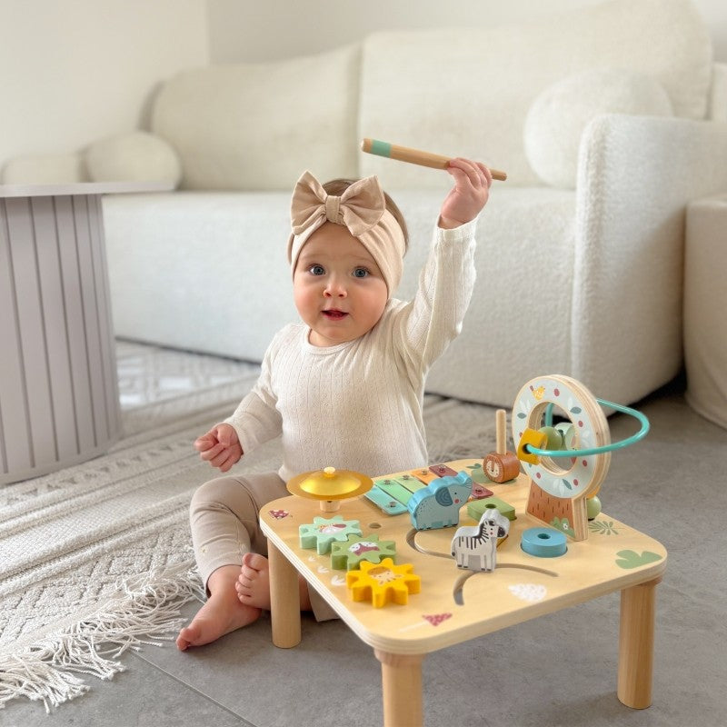 Wooden Educational Table Musical Sensory Maze 5in1