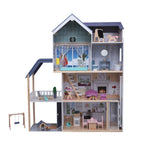 Puppenhaus Crystal aus Holz mit LED-Beleuchtung – Produktbild 1
