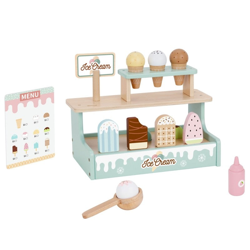 Montessori Eisstand aus Holz – 16-teiliges Spielzeug Eisset mit Magnet-Funktion – Produktbild 4