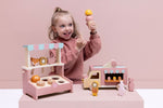 Trixie Eiswagen aus Holz – Mobiles Kaufladen-Spielzeug mit Zubehör FSC-zertifiziert – Produktbild 1