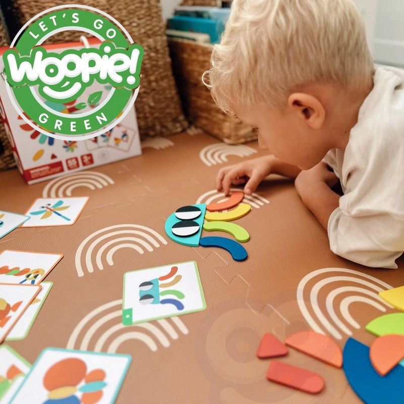Montessori Formenpuzzle aus Holz – Lernspiel mit 55 Teilen für Kinder ab 3 Jahren – Produktbild 1