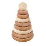 Runde Holzpyramide – Natur – Produktbild 3