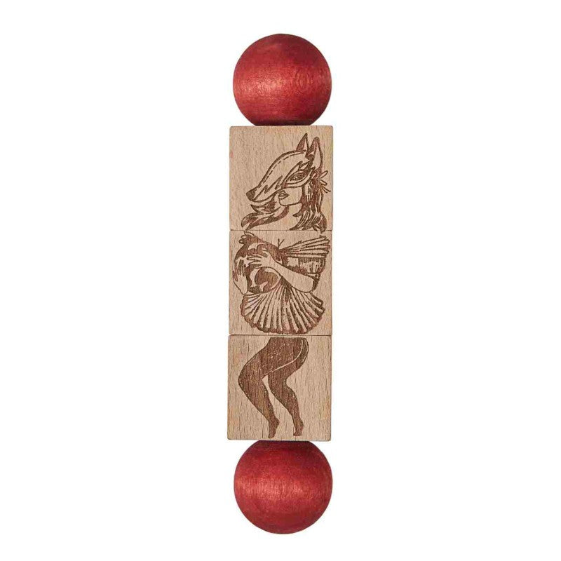 Commedia dell’Arte Holz-Drehpuzzle – Bunt – Produktbild 1
