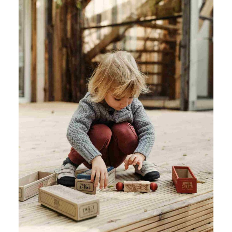 Wooden Story Secret Garden Drehpuzzle – Montessori Holzpuzzle Natur FSC ab 3 Jahren