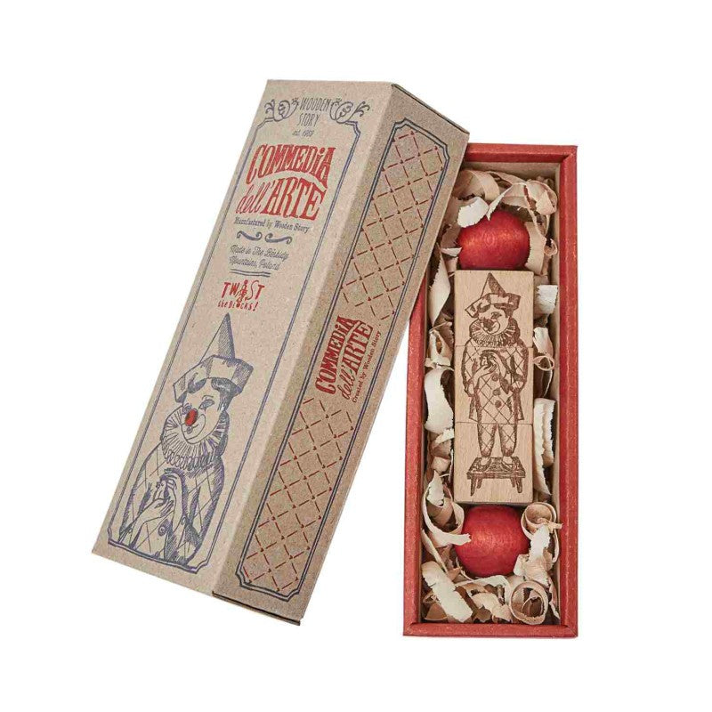 Commedia dell’Arte Holz-Drehpuzzle – Bunt – Produktbild 3