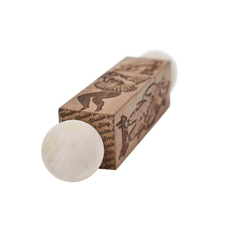 Commedia dell’Arte Holz-Drehpuzzle – Natur – Produktbild 2