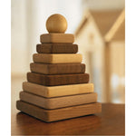 Quadratische Holzpyramide – Natur – Produktbild 2
