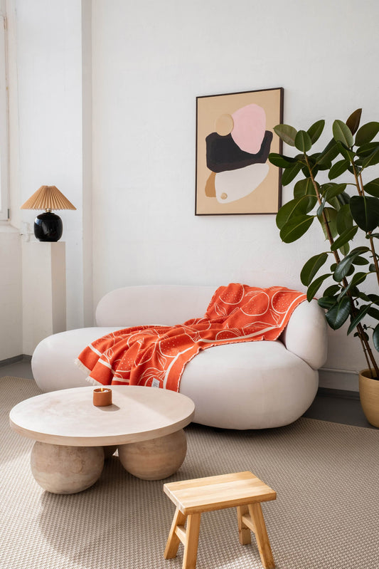 Yuna cotton throw