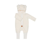 Eared Jumpsuit for Babies and Kids - Fuzzy Ecru