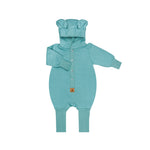 Jumpsuit mit Ohren für Babys und Kinder – Mint – Produktbild 2